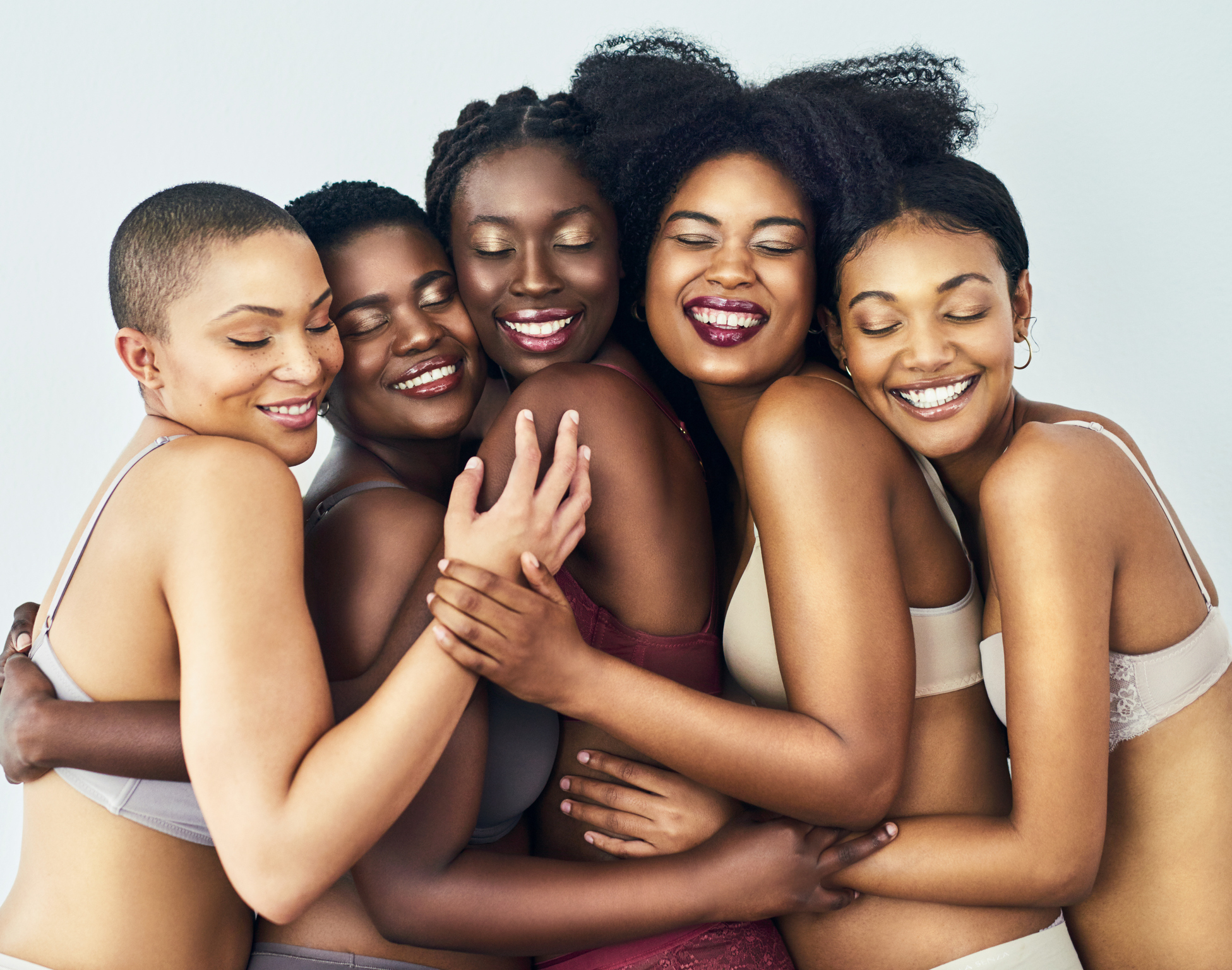 Group of Happy Diverse Woman Beautiful in Their Own Skin