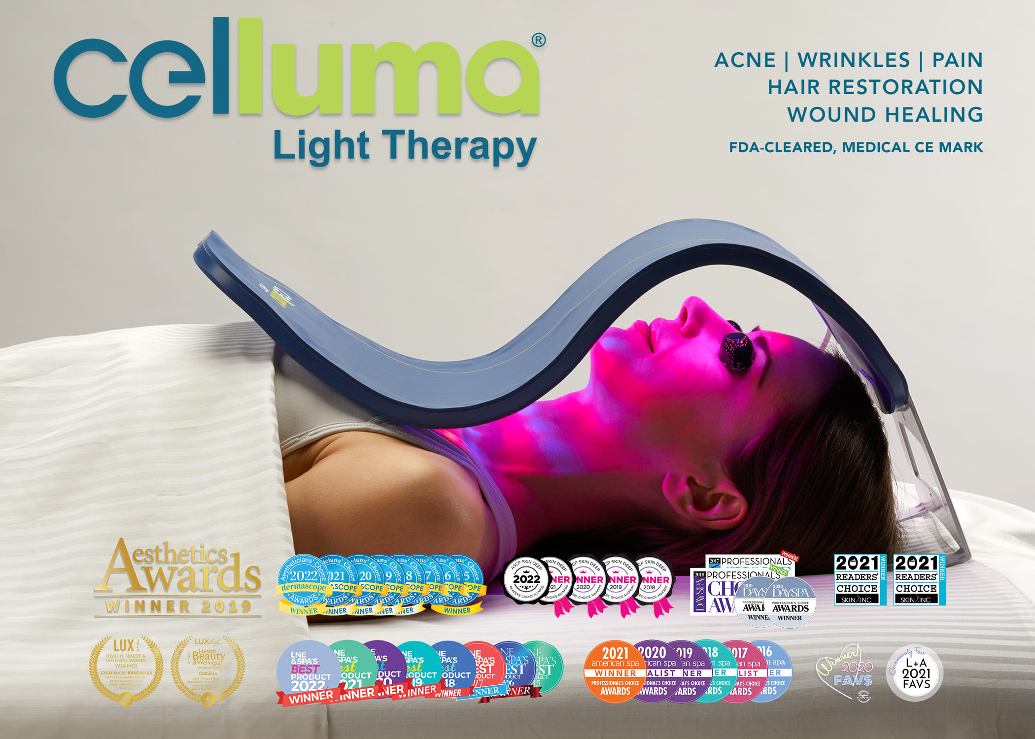 Celluma Light Therapy awards